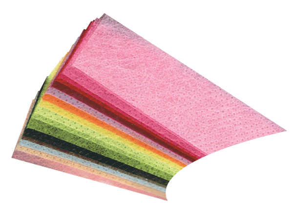ＰＰ製カラー不織布のサンプル